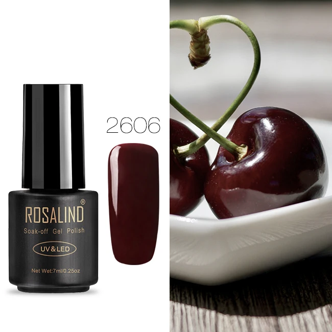 RA2606 Гель-лак ROSALIND для дизайна ногтей Гель-дизайн Праймер УФ Vernis полуперманентный впитывающий полигибридный лак для ногтей аксессуары верхнее покрытие - Цвет: RA2606