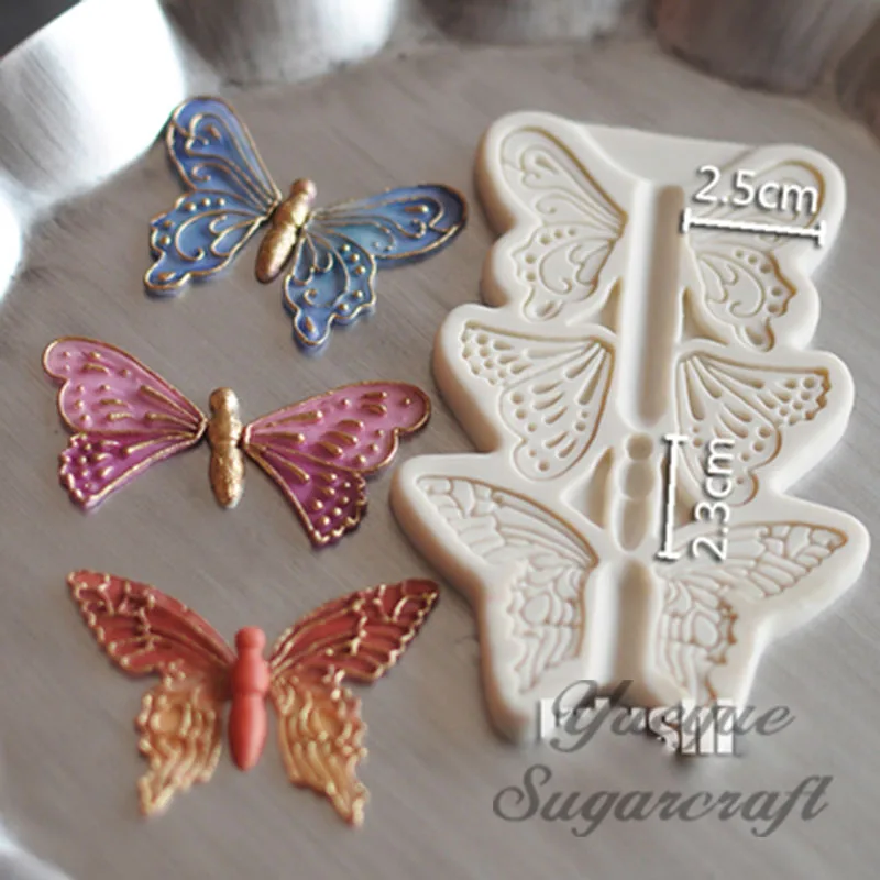 Yueyue Sugarcraft силиконовая форма в виде бабочки помадная инструменты для украшения