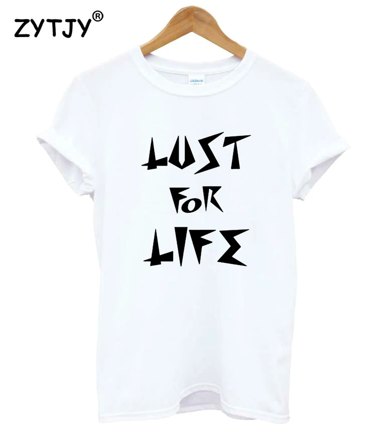 Жажда жизни принт женские хлoпкoвaя пoвсeднeвнaя забавная футболка для маленькой