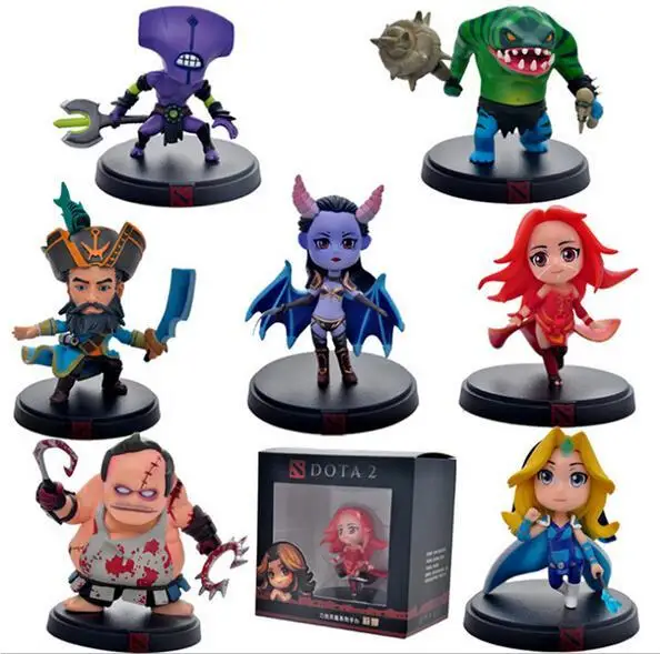 Фигурка героя игры WOW DOTA 2 Kunkka Lina Pudge Queen Tidehunter CM FV PVC фигурки героев из коллекции dota2