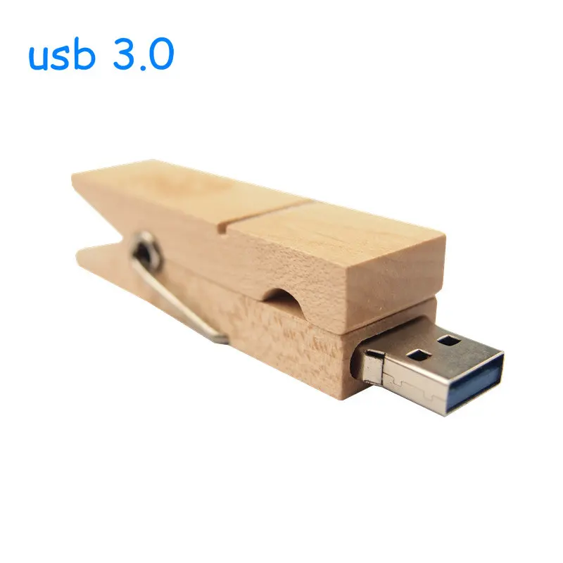 Ручка-накопитель деревянный зажим двойной USB 3,0 8G 16 GB 32 GB USB флэш-накопитель флешка, подарок USB флэш-память(более 10 шт бесплатный логотип