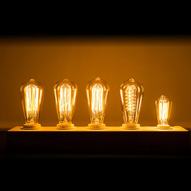 Retro Filament Lamp E27 E14 Edison Bulb 60W 40W 25W Bombilla AC240V Outdoor Decoration Lighting For Party Bar Restaurant Shop