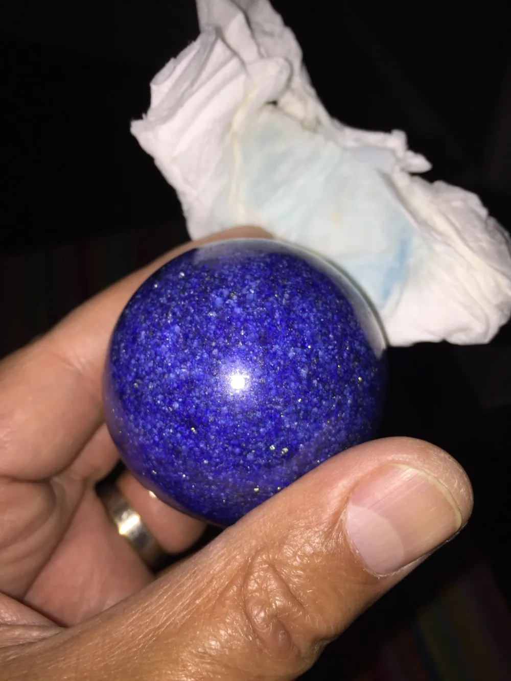 WBY корабль 48 мм AAA Синий Лазурит хрустальный шар РЕДКИЙ | Дом и сад