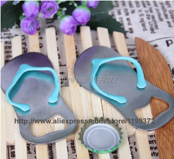 FreeDHL FEDEX Доставка 50 шт./лот Поп Топ 'флип-флоп открывалка для бутылок Свадебные