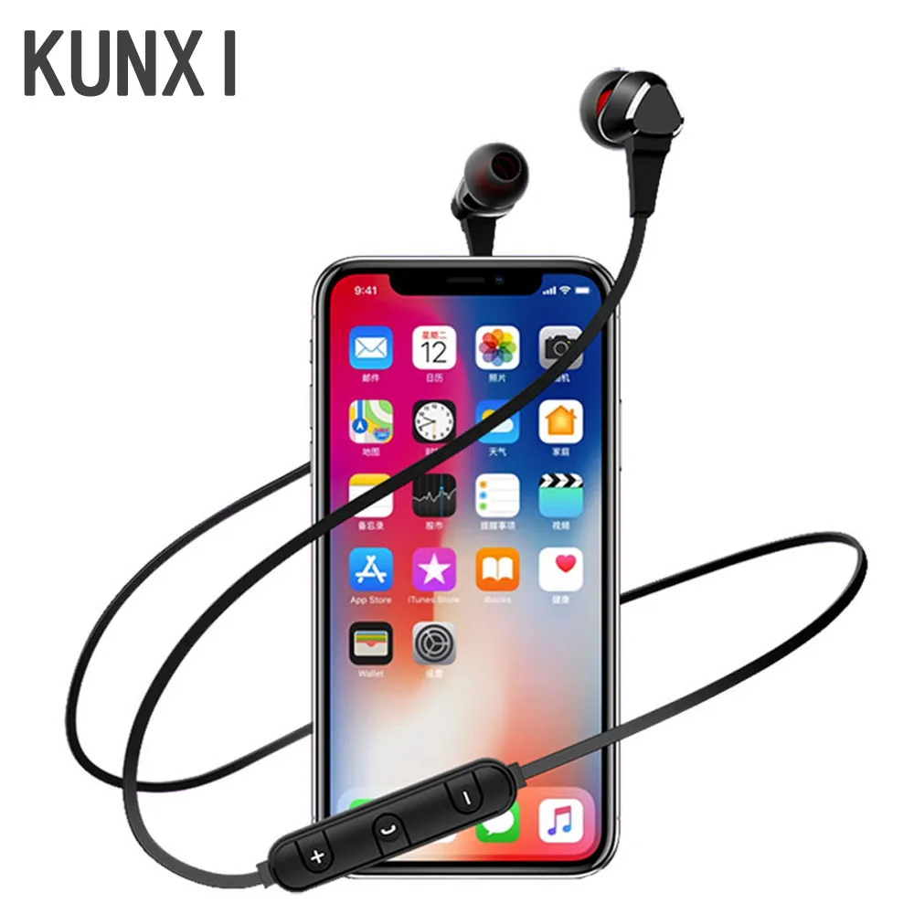 KUNXI BY66 Беспроводной наушники стерео Bluetooth спортивные с микрофоном беруши для xiaomi