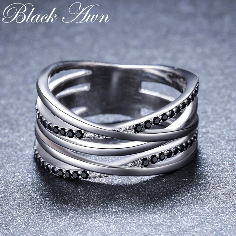 Женское кольцо для помолвки Anillos Mujer простое из стерлингового серебра 925 пробы с