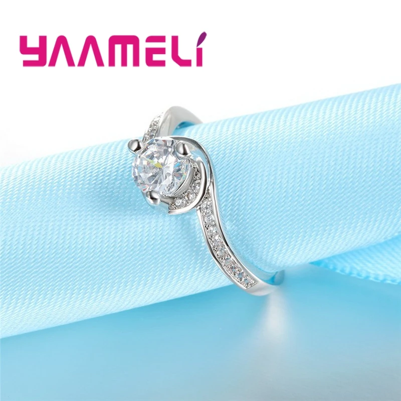 Модные обручальные кольца YAAMELI с классическим изогнутым дизайном Самые