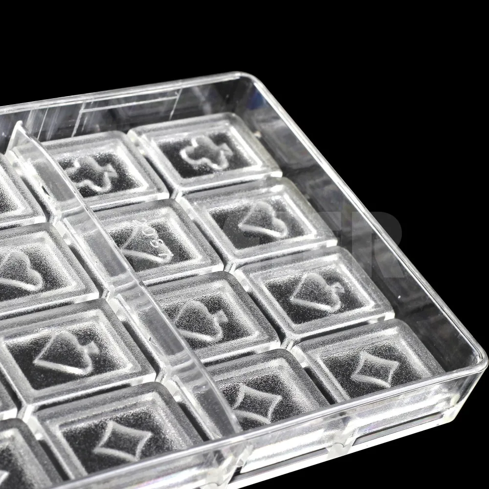 Форма для шоколада в форме игральных карт|polycarbonate chocolate mold|polycarbonate chocolatekitchen cooking |