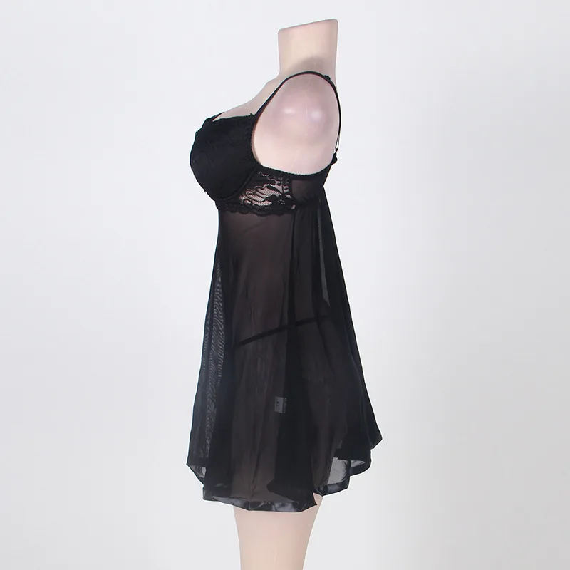 Лидер продаж большие Размеры секс белье V шеи пижамы BabyDoll Порно нижнее