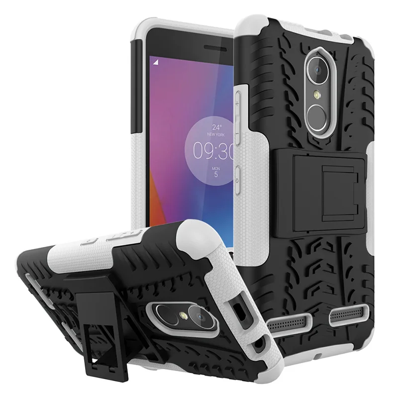 Белый Силиконовый+ PC чехол для lenovo K6 power чехол s Роскошный чехол для lenovo K8 K6 Note K5 Plus P1 P1M P2 чехол для сотового телефона чехол - Цвет: Белый