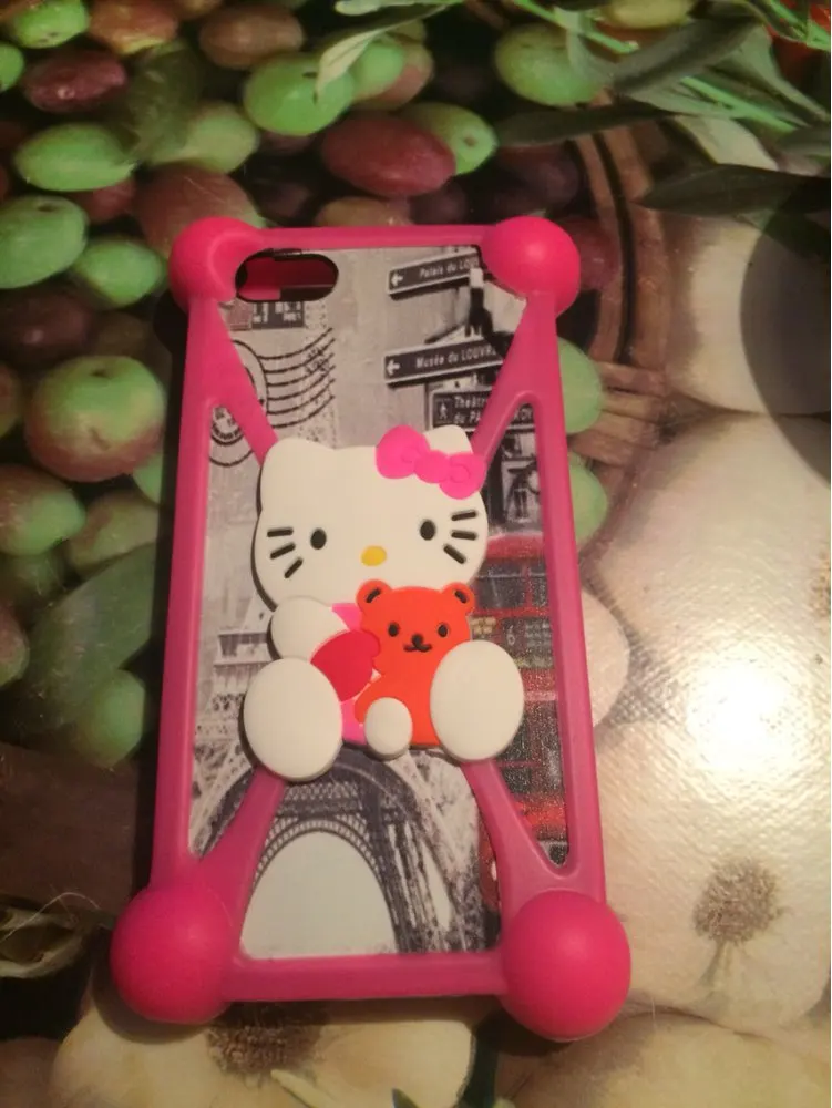 Милый мягкий силиконовый чехол с мини миньонами hello kitty и Бэтмен для Digma HIT Q401 Q400 Q500
