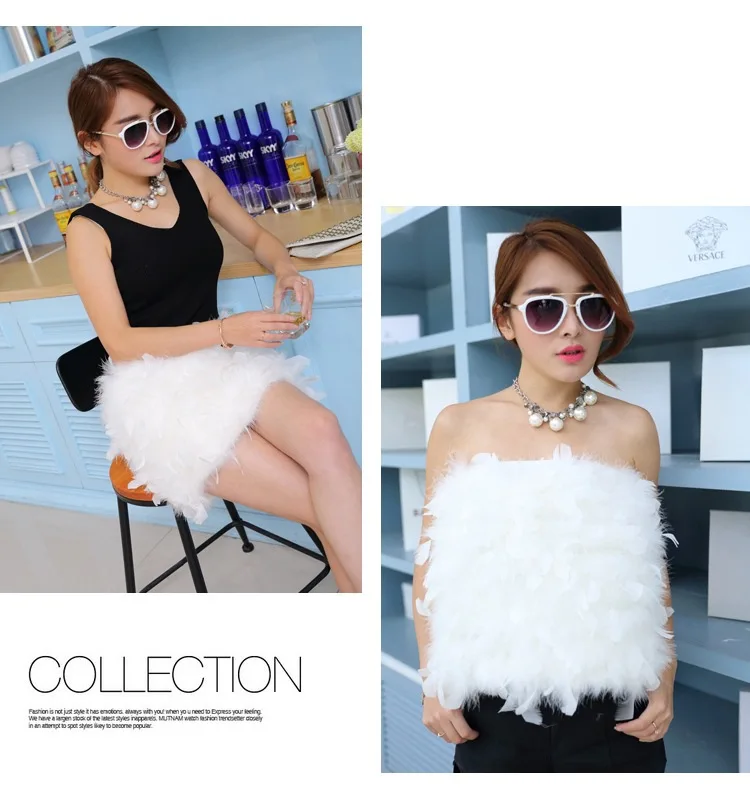 Настоящий Страус меховая юбка Trukey натуральная меховая юбка женская новая одежда винтажная Сексуальная подходящая юбка ksr649