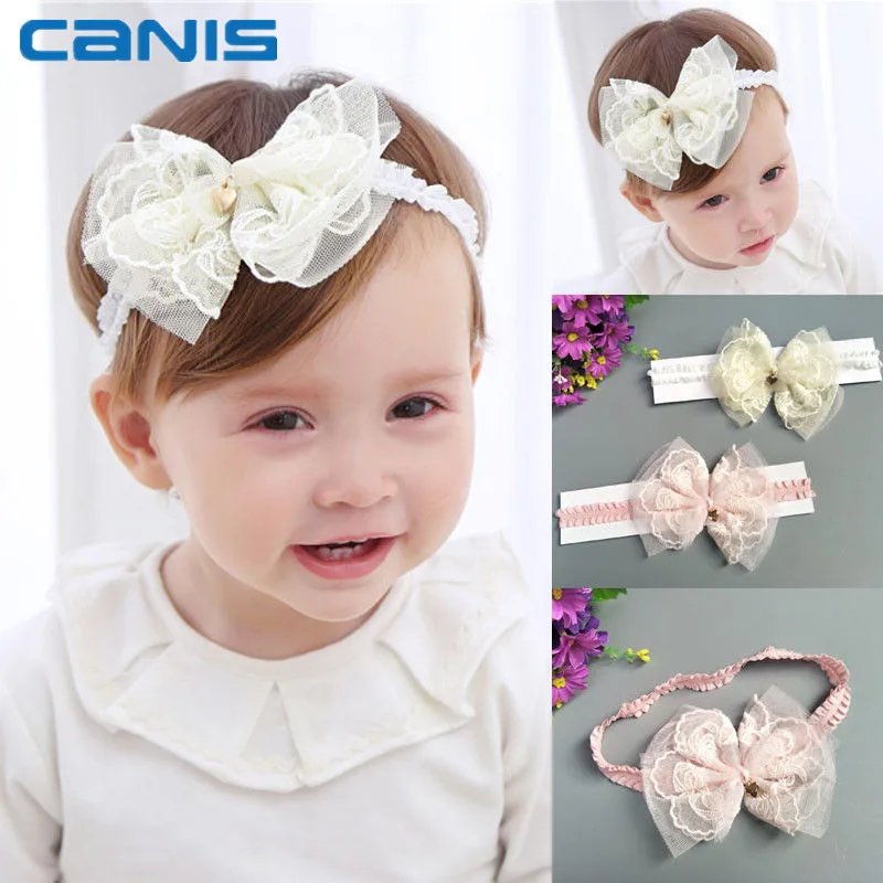 2018 Фирменная Новинка девочки Дети Малыш младенческой тюрбан узел Кружево