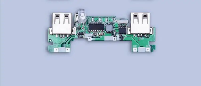 Двойной USB 5 в PCBA материнская плата универсальный солнечный Внешний Аккумулятор Чехол DIY Box 20 шт светодиодный 5x18650(нет) солнечный внешний аккумулятор DIY Kit - Тип штекера: Only Control Board