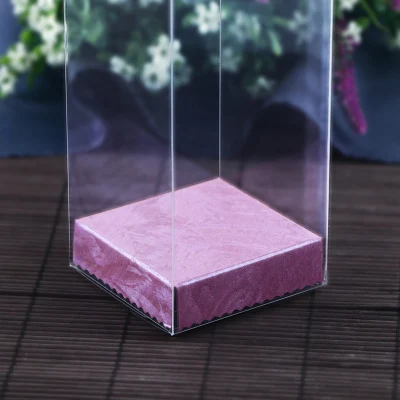 Оптовая продажа Прозрачная ПВХ коробка с многоцветной основой Apple Подарочная