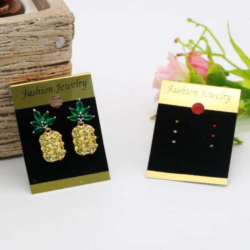 100pcs/lot Kraft Velvet Jewelry Card for 3 Pairs Earring Set Multi Color Vintage Classic Hang Tag Displays | Украшения и
