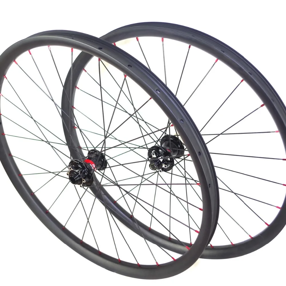 Бескамерные карбоновые колесные диски 650B для горного велосипеда комплект колес