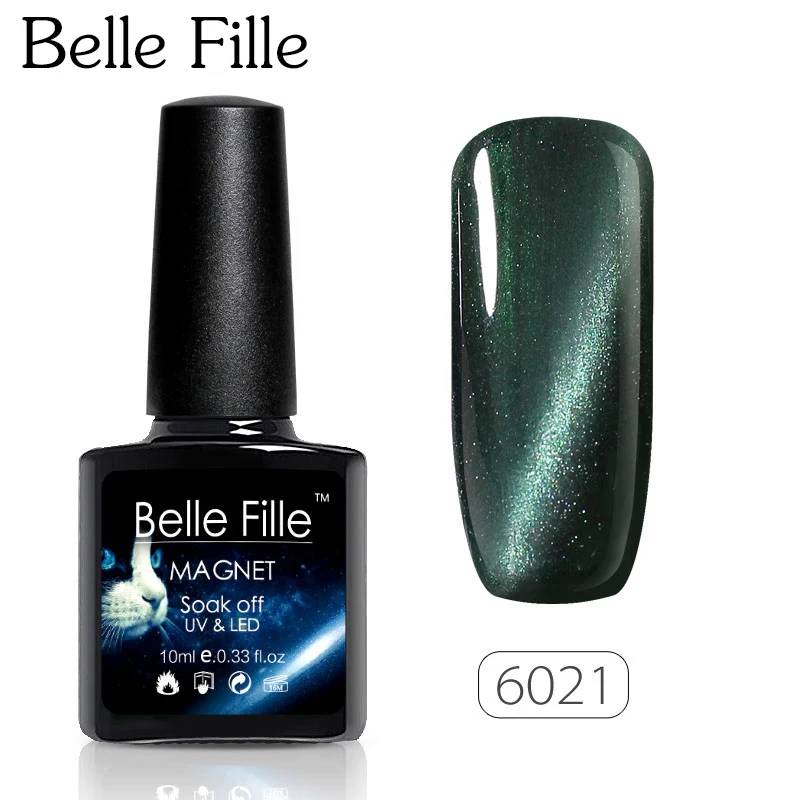 Belle Fille 10 мл Магнитный кошачий глаз УФ-гель для ногтей 60 цветов личная гигиена лак