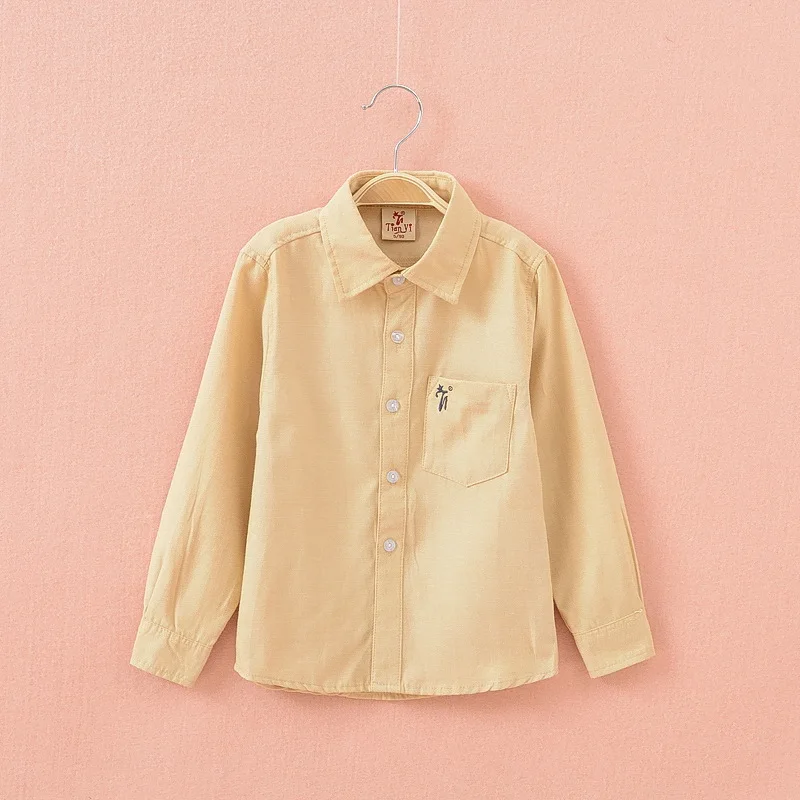 Новинка 2019 рубашка для маленьких мальчиков Детские рубашки с длинным рукавом