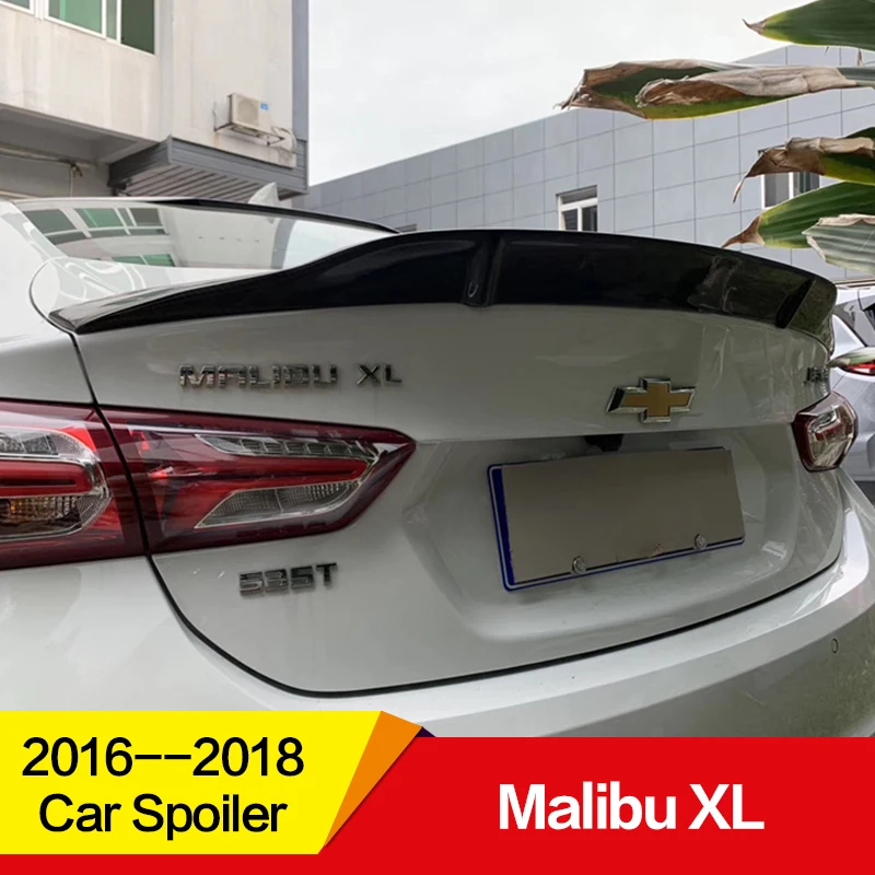 Используется для Chevrolet Malibu XL спойлер 17 18 19 лет глянцевое углеродное волокно/FRP заднее крыло R стиль аксессуары для автомобиля refitt