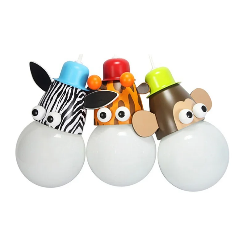 

Hot sale novelty kids room pendant lamp lovely children animal pendant light monkey light