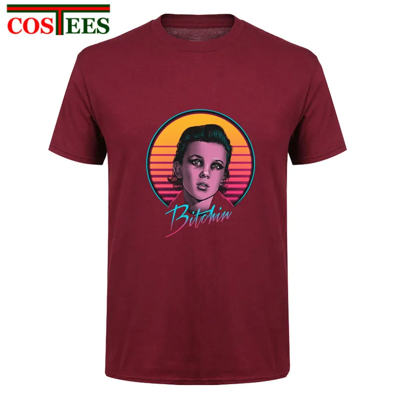 Camisetas Bitchin' Ретро волнистый стиль странные вещи футболки для женщин и мужчин o