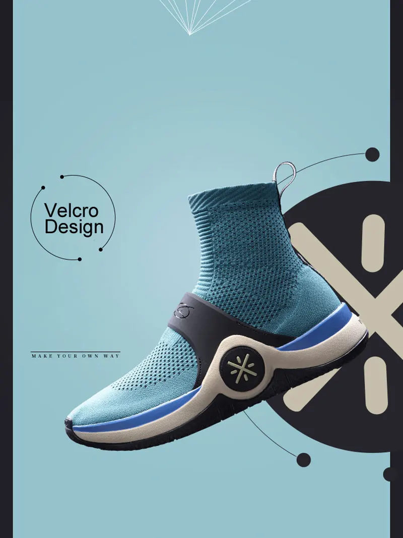 Li-Ning/кроссовки унисекс с подкладкой Wade WOW 6, Спортивная дышащая обувь AGWN026 XYL180