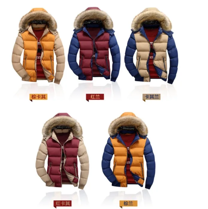 2018 брендовая новая зимняя куртка мужская теплая пуховая Повседневная парка