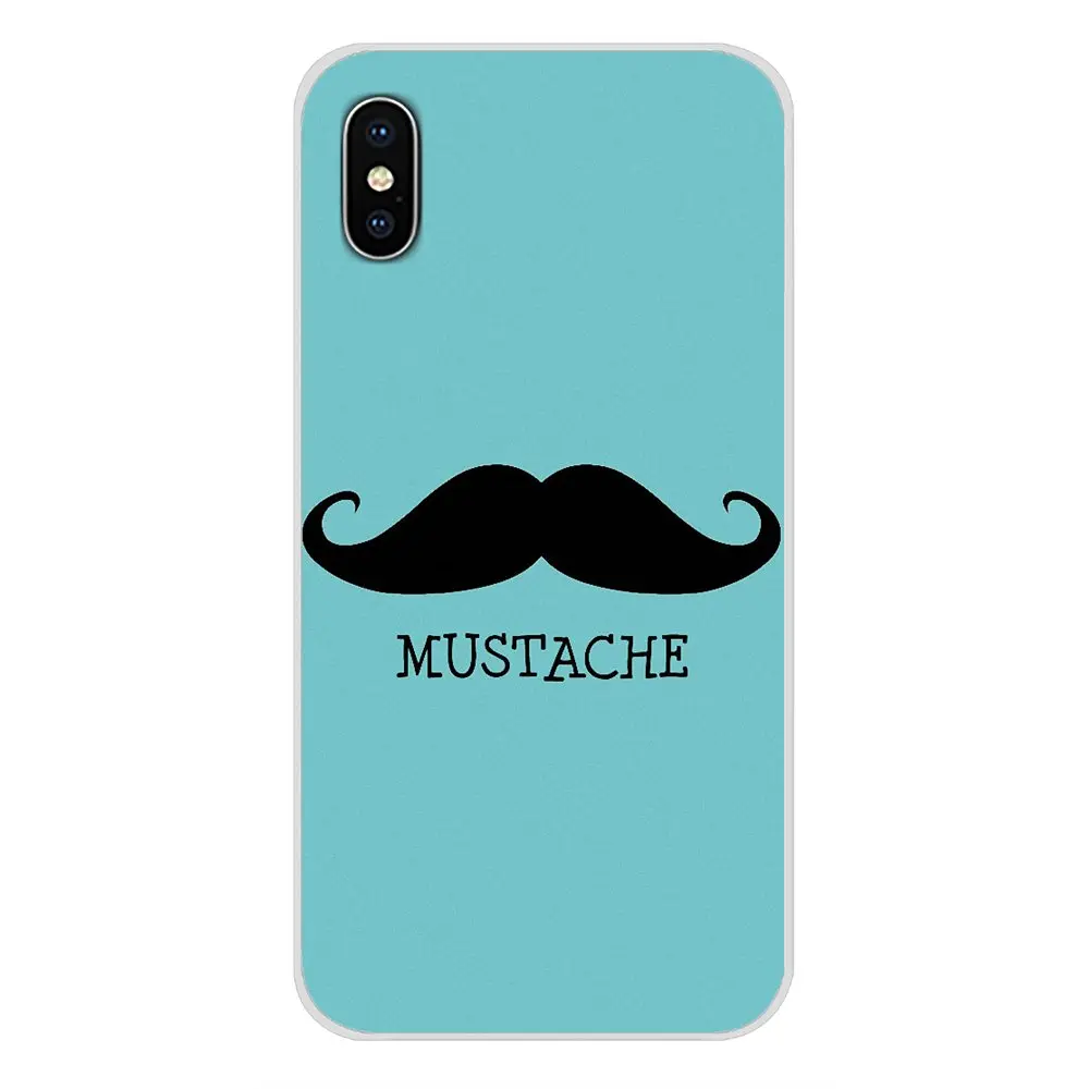 Для Apple iPhone X XR XS MAX 4 4S 5 5S 5C SE 6 6S 7 8 Plus ipod touch Милые Мультяшные аксессуары в виде усов