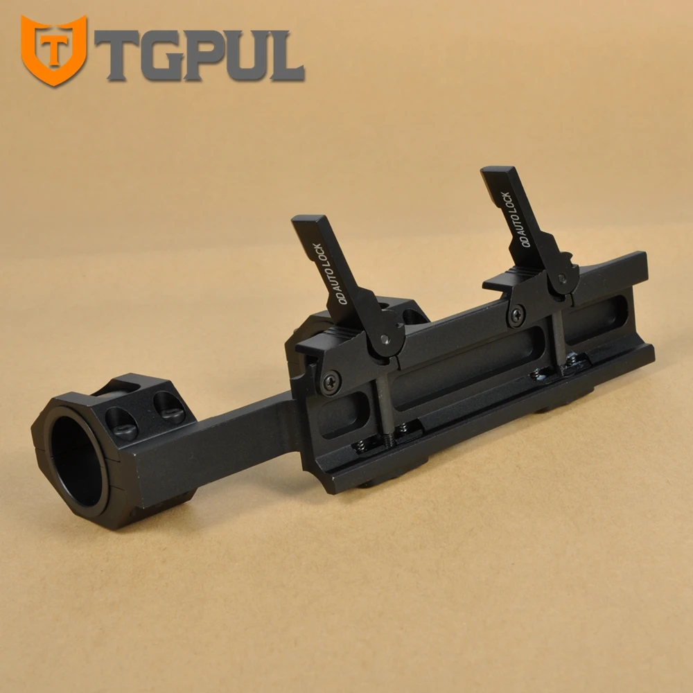 TGPUL Hard Duty Rifle Square Stop Pin Scope Mount 30mm 25mm Rings with QD Auto Quick Release Detach for 20mm Picatinny Rail | Спорт и