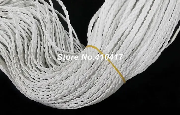 Плетеный кожаный шнур ширина 5 мм 10 ярдов/партия|leather trend|leather braided cordleather holdall |