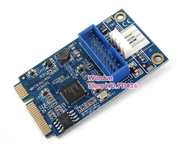 ПК компьютер мини PCI E Express к 19Pin 19p USB 3 0 разъем + 4pin питание материнская плата