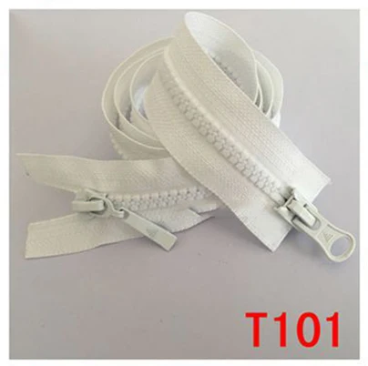 Meetee 5 шт. 80 см 5# Многоцветный резиновый двойной открытый хвост молния Сделай Сам пуховик Домашний текстиль Одежда ручная вышивка двойная голова молния - Цвет: Bleach
