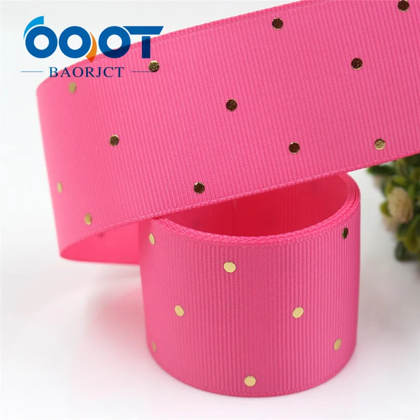 I-19407-869 OOOT BAORJCT I-19407-862, 38 мм, 10 ярдов сплошной цвет точка горячего тиснения корсажные ленты, лук колпачок DIY аксессуары украшения - Цвет: I-19407-869