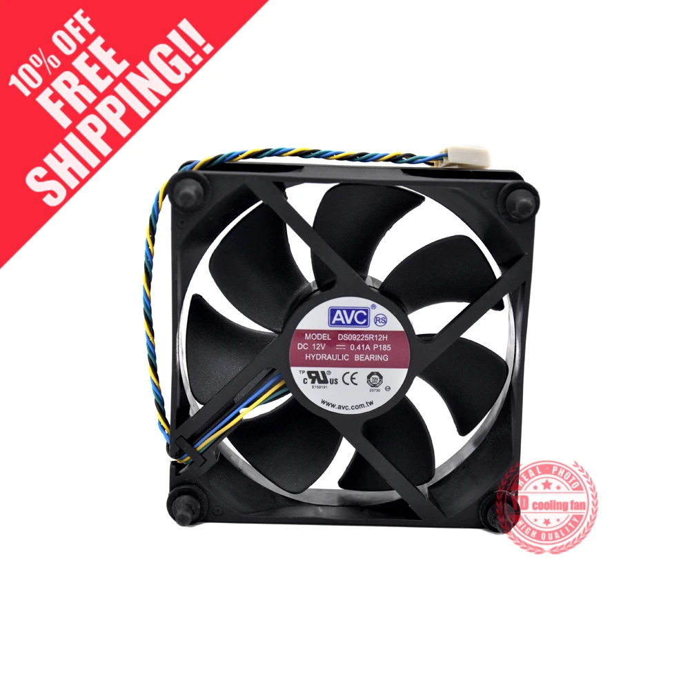 Новый AVC 9025 9 см 4-контактный ШИМ контроль температуры Контрольная скорость DS09225R12H