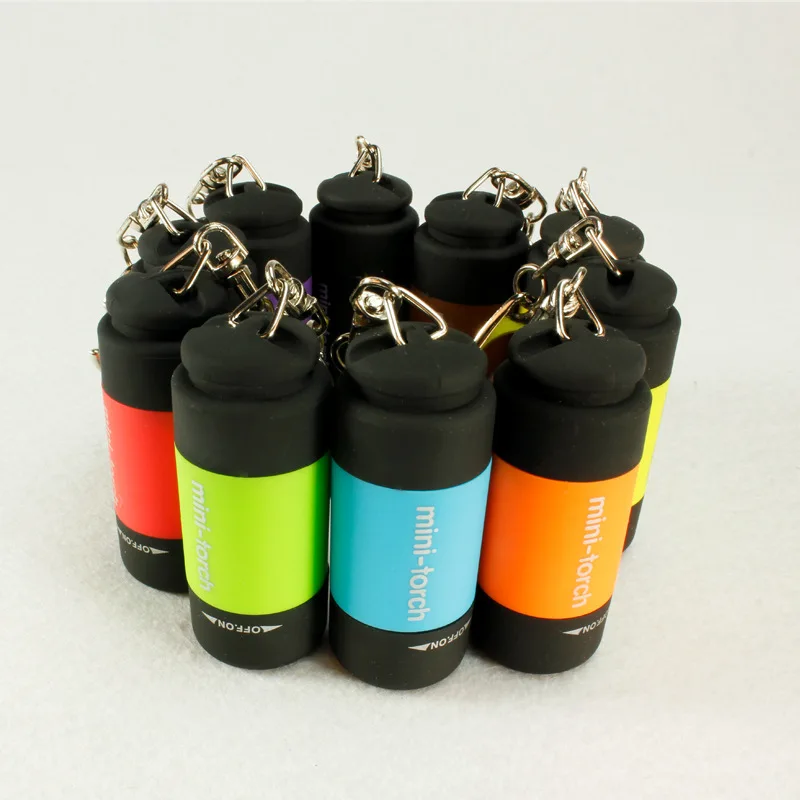 KHLITEC светодиодный мини-фонарь 0,3 W 25Lum USB Перезаряжаемые светодиодный фонарь лампа брелок мини фонарь яркий светильник светодиодный вспышка светильник