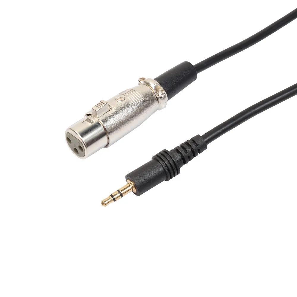 XLR 3 контактный разъем мама под прямым углом 1/8 5 мм стерео Mic аудиокабель кабель 3Mr