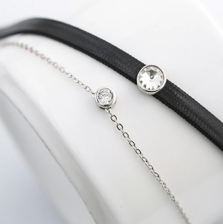 Горячая мода двойной Слои Tiantium Материал кубический циркон женские