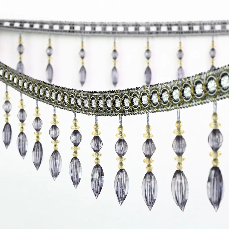 Роскошные отделка с кристаллами и бисером для штор африканская кружевная ткань