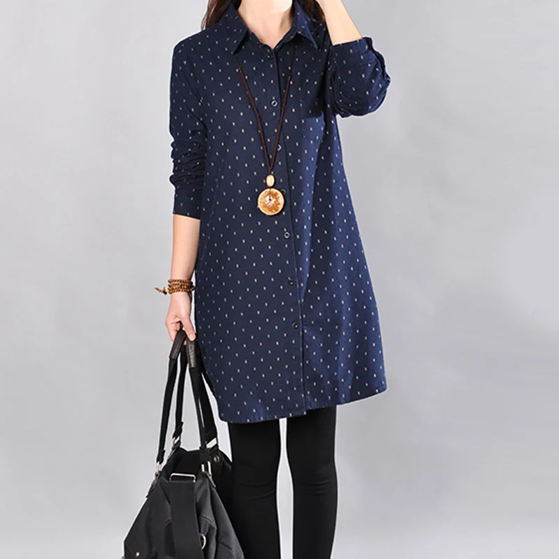 Женское Хлопковое платье рубашка NYFS повседневное однотонное из хлопка и льна для