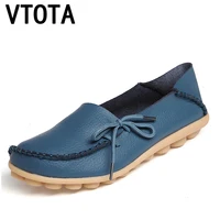 vtota women genuine leather flats grandmother shoes slip on shoes women casual flat shoes ballet flats zapatillas mujer p148