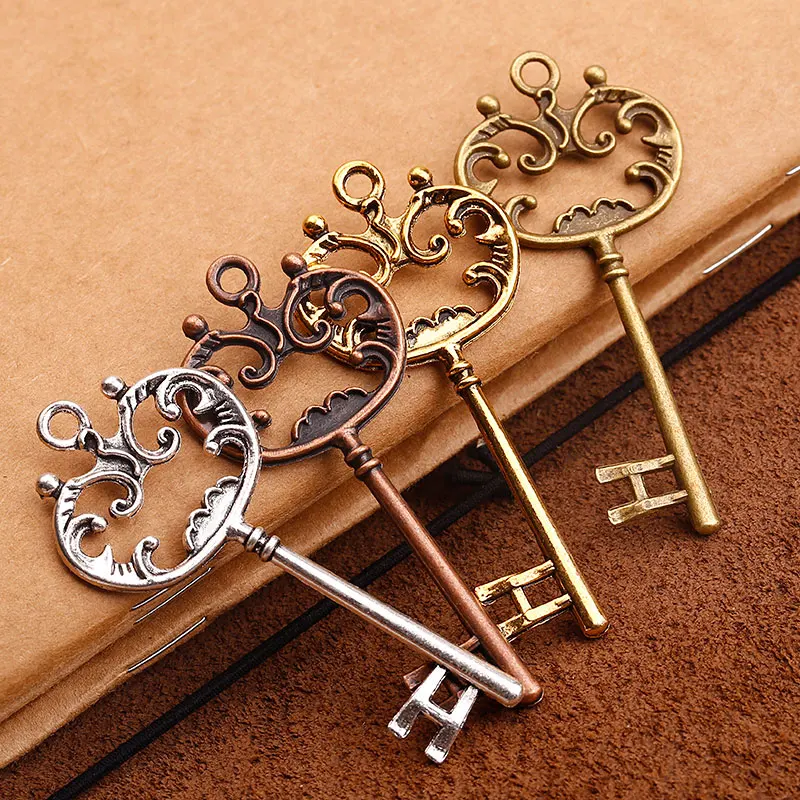 Винтажные подвески для ключей с БОЛЬШОЙ КОРОНОЙ DIY Металлические Подвески ручной