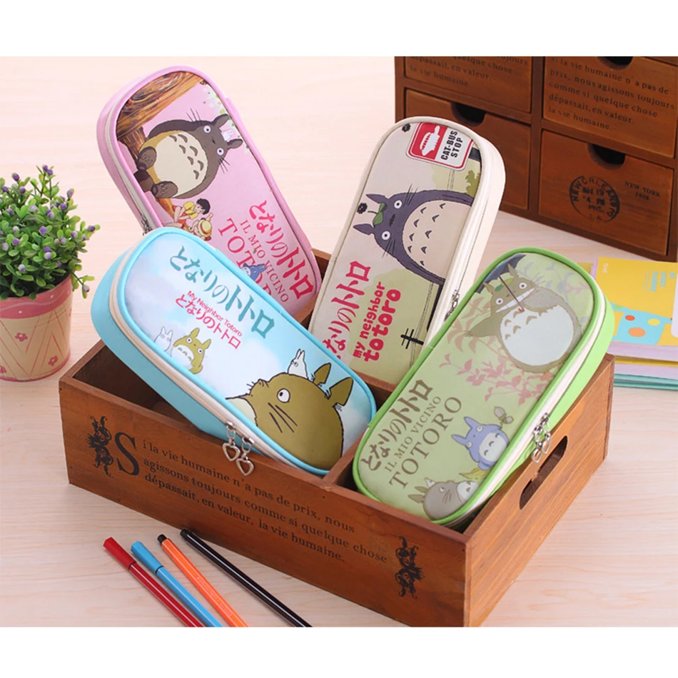 Чехол для карандашей totoro, kalem kutu papeleria, чехол для карандашей, милая сумка для карандашей, большая вместительность, plumier estojo de lapis, сумка для ручек