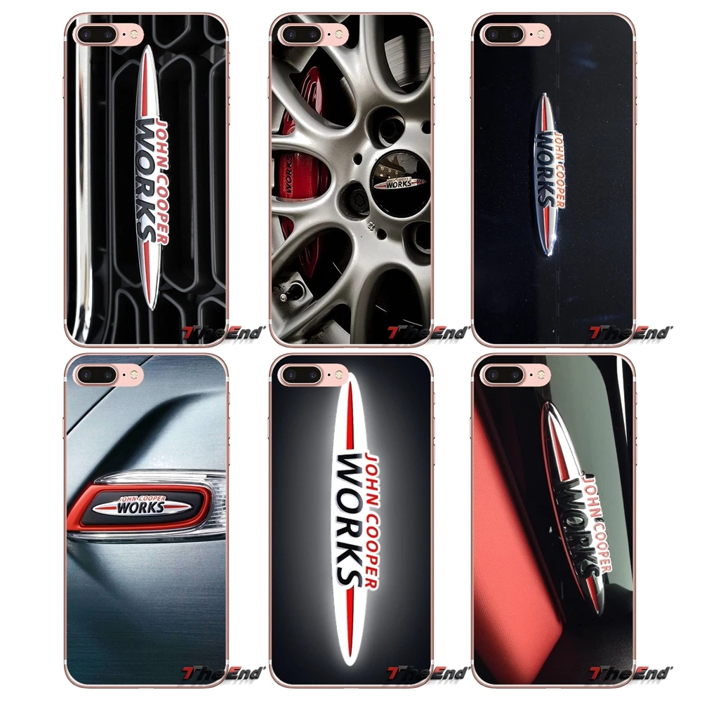 Для iPhone X 4 4S 5 5S 5C SE 6 6S 7 8 Plus Samsung Galaxy J1 J3 J5 J7 A3 A5 2016 2017 mini cooper jcw прозрачный ТПУ чехол