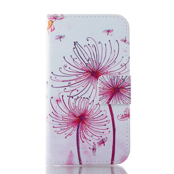 Dandelion Кожаный чехол-книжка чехол для samsung Galaxy J1 SM J100H J100F Капа J1Mini J105 милый чехол для J1 J120F С Откидывающейся Крышкой и функцией подставки P06Z - Цвет: Dandelion