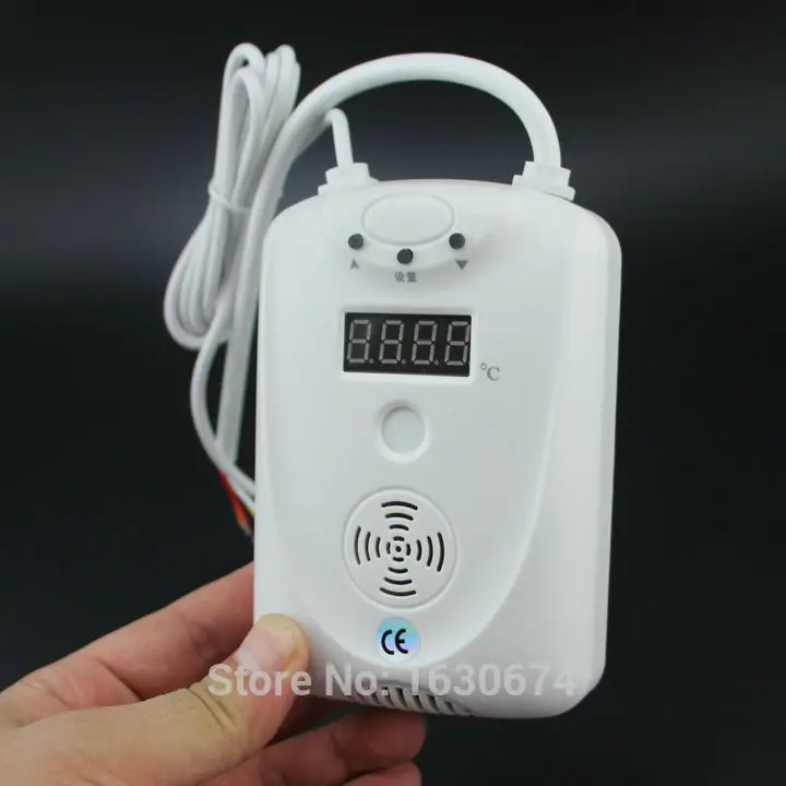 Бесплатная доставка! провод с регулируемой температурой детектор Светодиодный