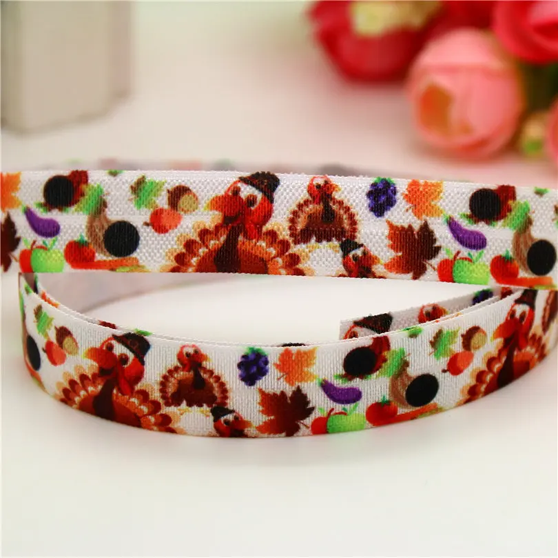 Повязка на голову DUWES D605 эластичная с принтом индейки, 5/8 дюйма