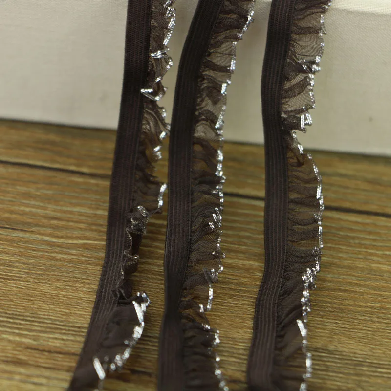 5 ярдов/много серых эластичных кружевных швейных принадлежностей аксессуары для