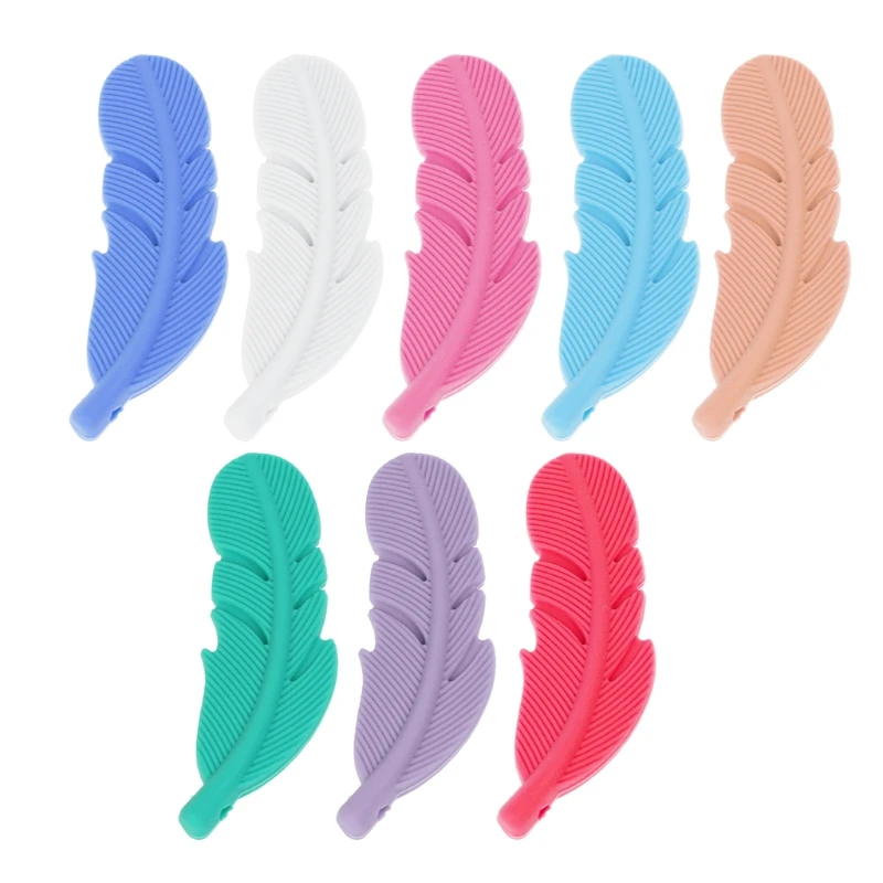 Подарок на день рождения ребенка подвеска в виде пера для кормления Силиконовая