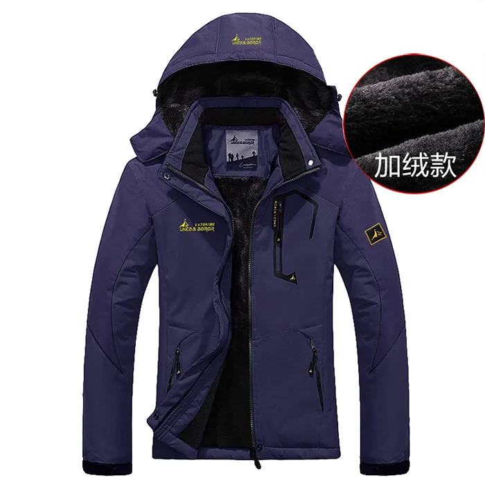 Dark purple Лыжная куртка Женская водонепроницаемая флисовая зимняя куртка термо пальто для улицы Горные лыжи сноуборд куртка размера плюс бренд - Цвет: Dark purple